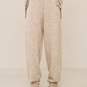 LAUREN MANOOGIAN Knitted merino wool-blend trousers